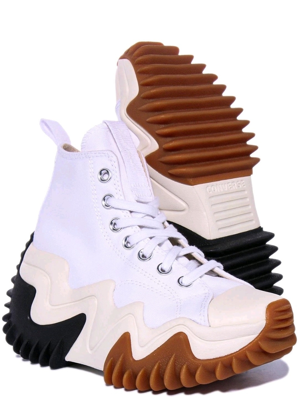 Converse | Run Star Motion White High-Top Platform Sneakers